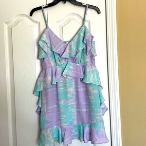 Ruffle Tiedye Boutique Dress NWT - Size Medium